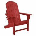 Dura Patio Heavyduty Adirondack Chair, Red Heavyduty Red